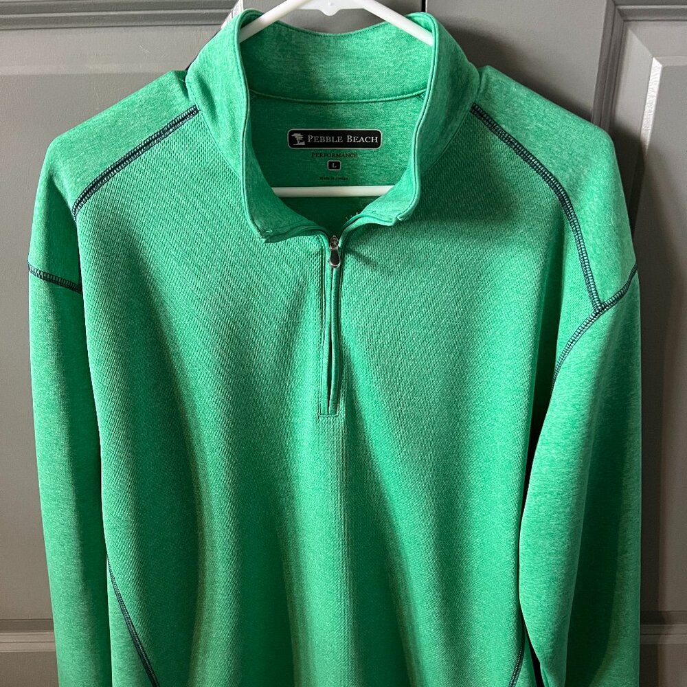 Pebble Beach Performance Men's Large 1/4 Zip Golf Fleece